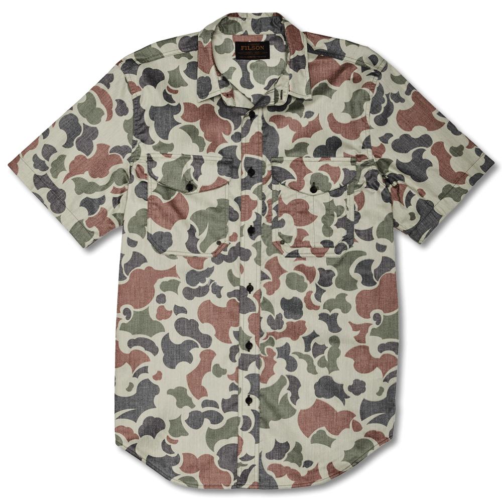 Filson Short-Sleeve Twin Lakes Sport Shirt-Men's Clothing-Shrub Camo-M-Kevin's Fine Outdoor Gear & Apparel
