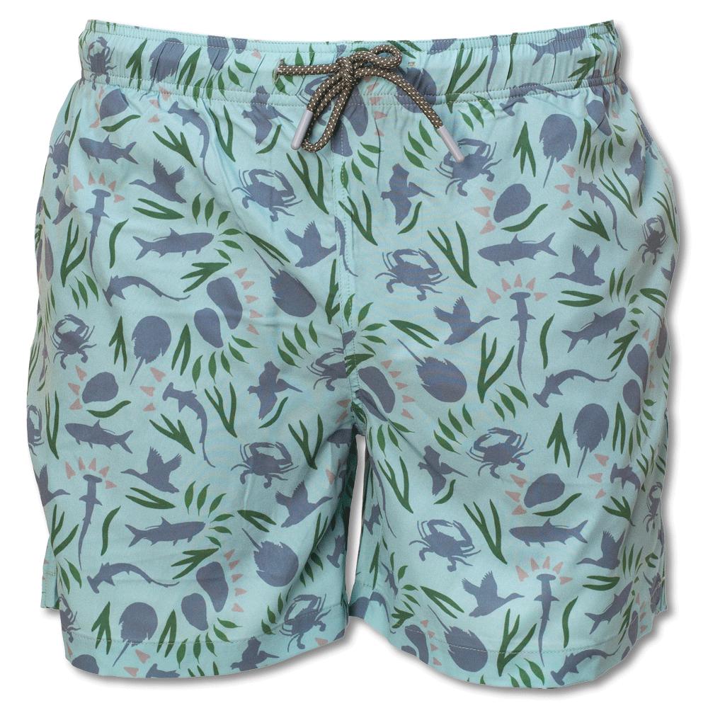 Kevin's Forgotten Coast Swim Trunks-Men's Clothing-Seafoam-S-Kevin's Fine Outdoor Gear & Apparel