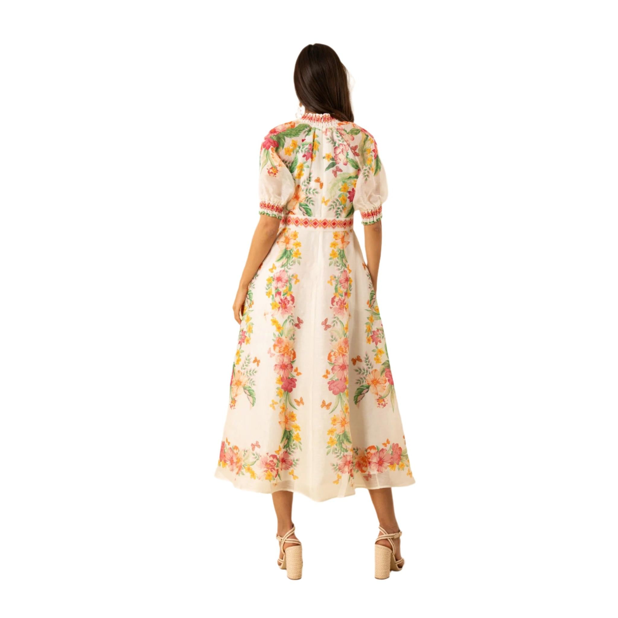Hale Bob Silk Organza Belted Maxi Dress-Women's Clothing-Kevin's Fine Outdoor Gear & Apparel